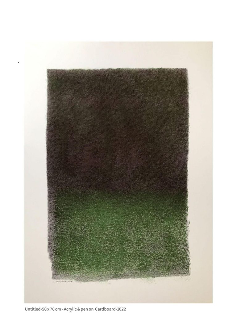 untitled - 50x70 cm - Acrylic and Pen on Cardboard - 2022