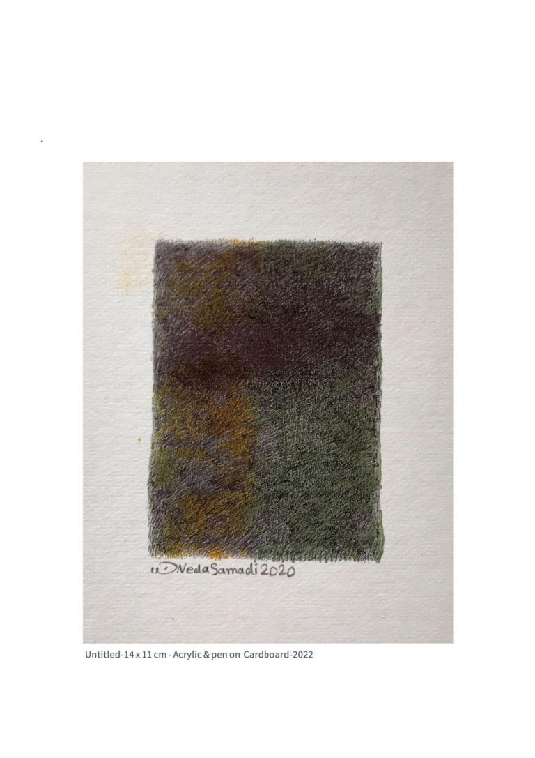 untitled - 14x11 cm - Acrylic and Pen on Cardboard - 2022