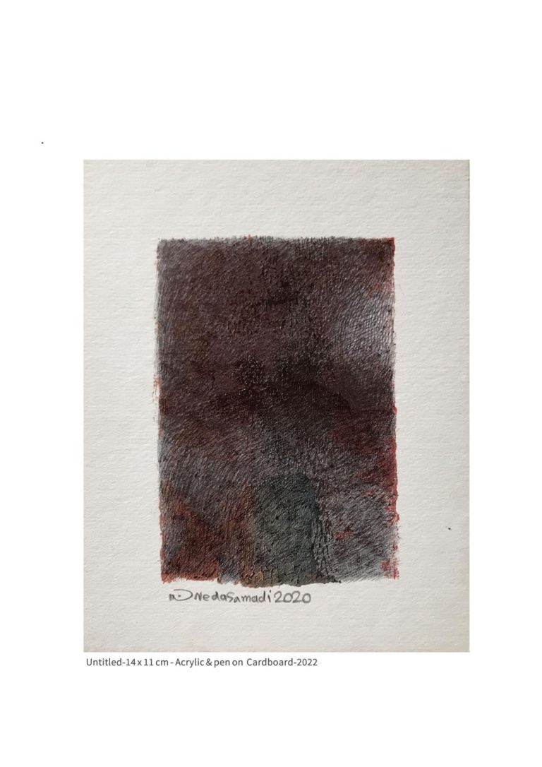 untitled - 14x11 cm - Acrylic and Pen on Cardboard - 2022