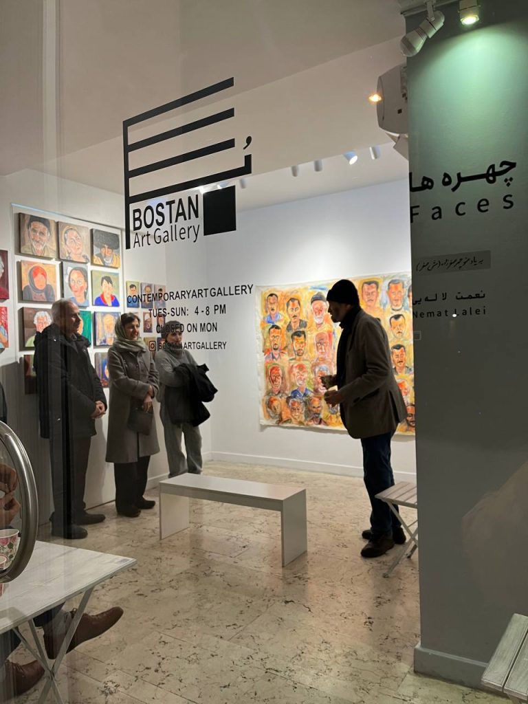 NEMAT LALEI - faces - installation views