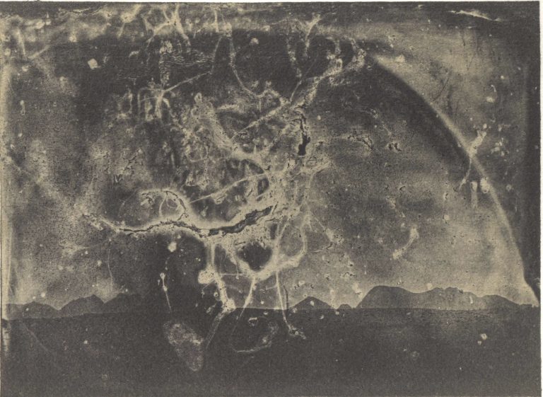 Oveis Ramezani, Untitled from Sun-Eater Collection Wet plate collodion photography Vandyke brown print toned in Gold-Thiourea toner 13.8*18.8 cm 2024-2025 Unique Edition